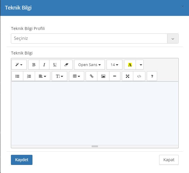 Detay Bilgi Özelliği Nasıl Kullanılır?